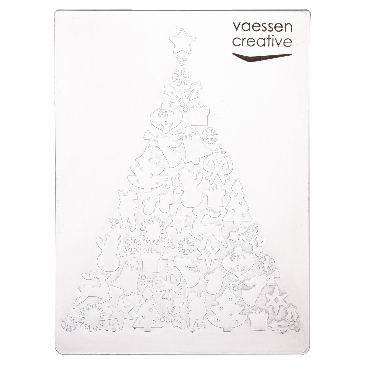 Vaessen creative • dossier de gaufrage arbre de Noël