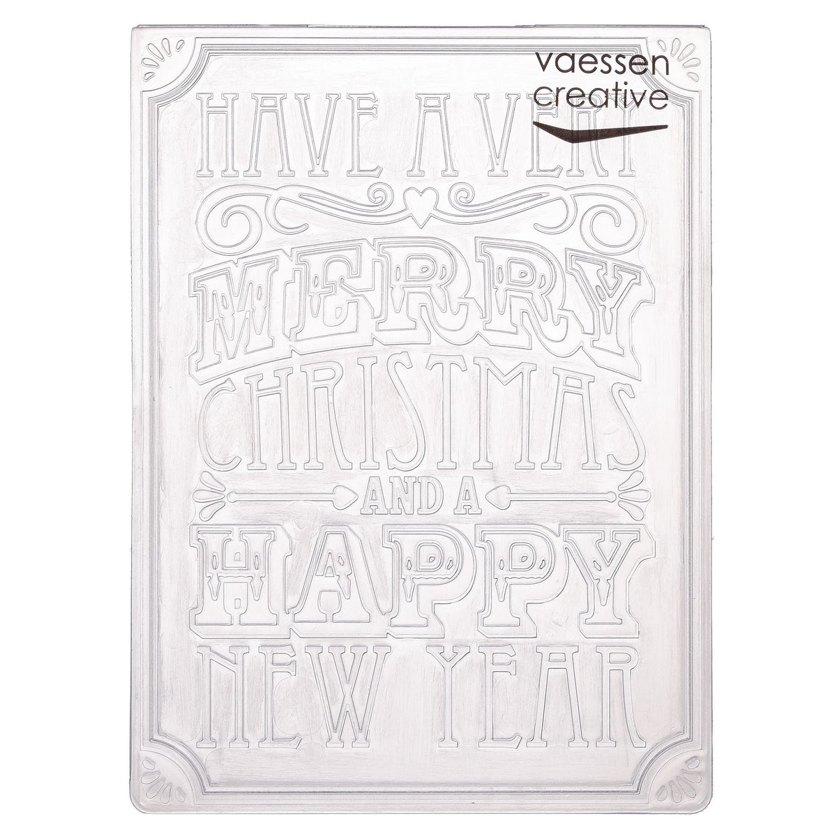 Vaessen creative • dossier de gaufrage vers de Noël