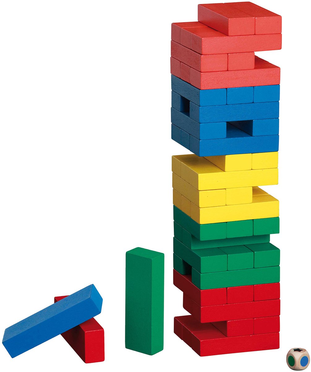 Tour tombante en bois Philos colorée 75x75x300mm