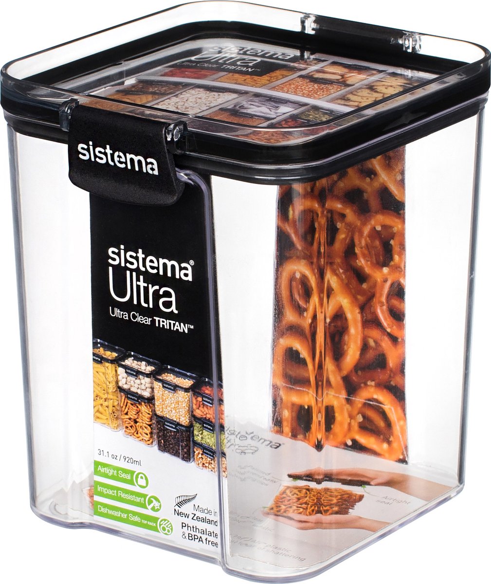 Boîte de conservation ultra carrée Sistema - 920ml