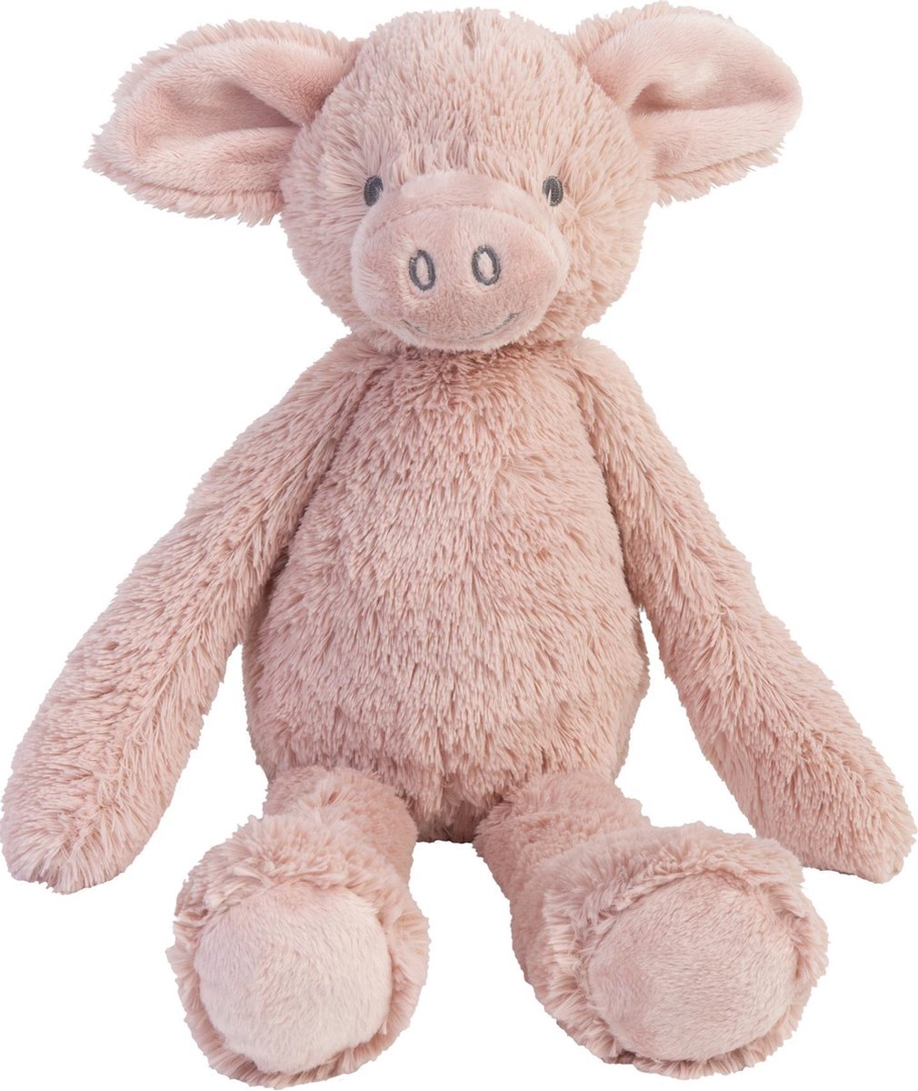 Happy horse cochon perry peluche 38cm - rose - peluche bébé
