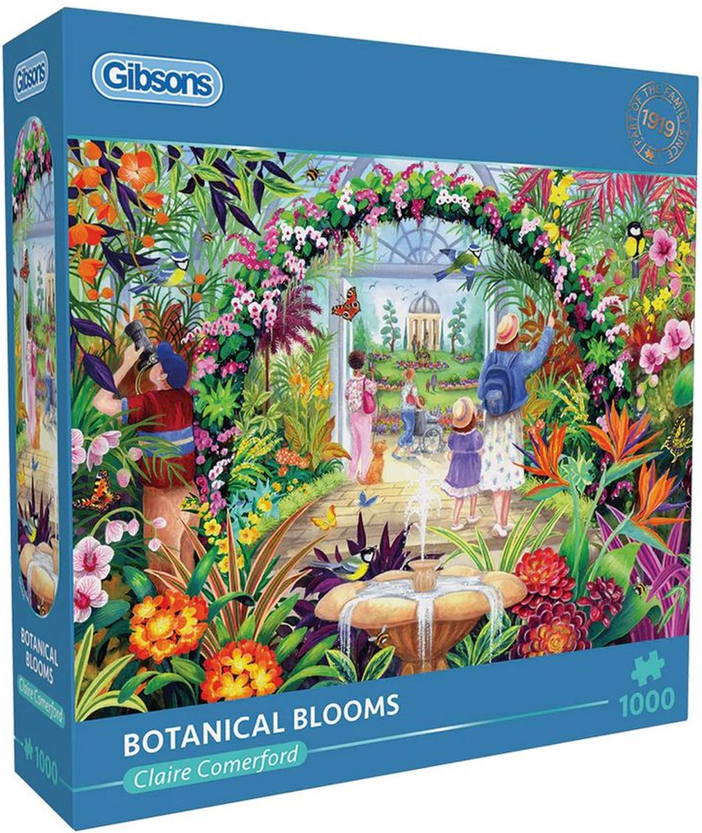 Gibsons - fleurs botaniques (par claire comerford) - 1000 pièces 68×49cm (l×h) - puzzle pour adultes