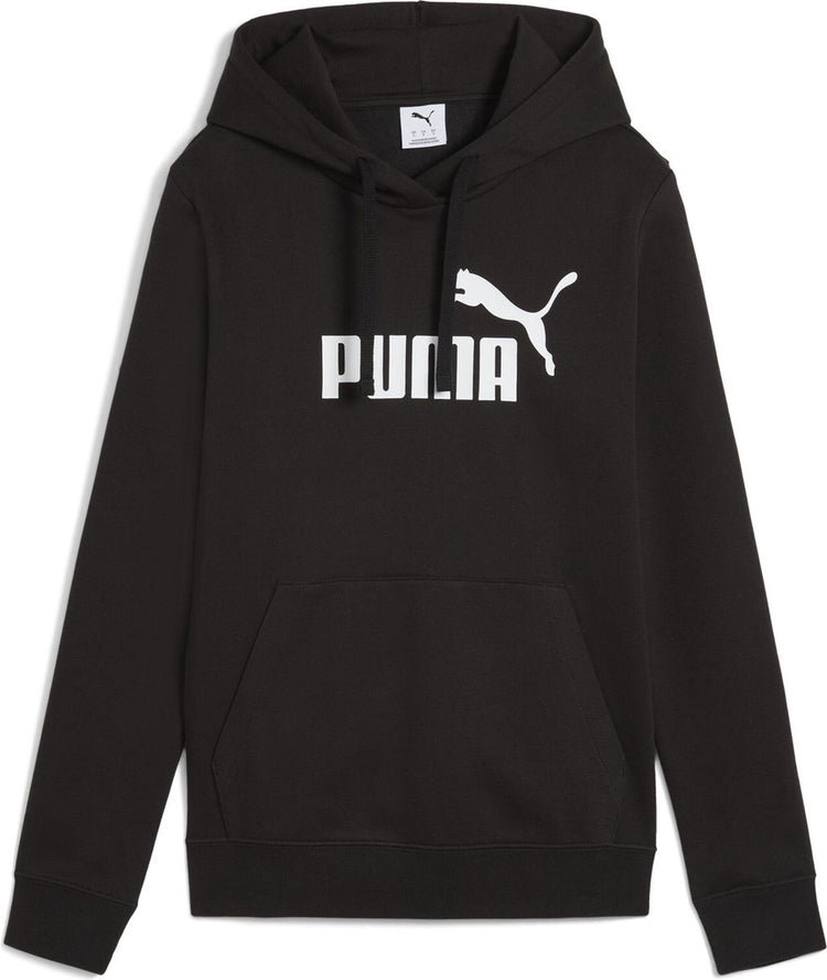 Puma ess non. 1 logo hoodie fl pull de sport femme - noir