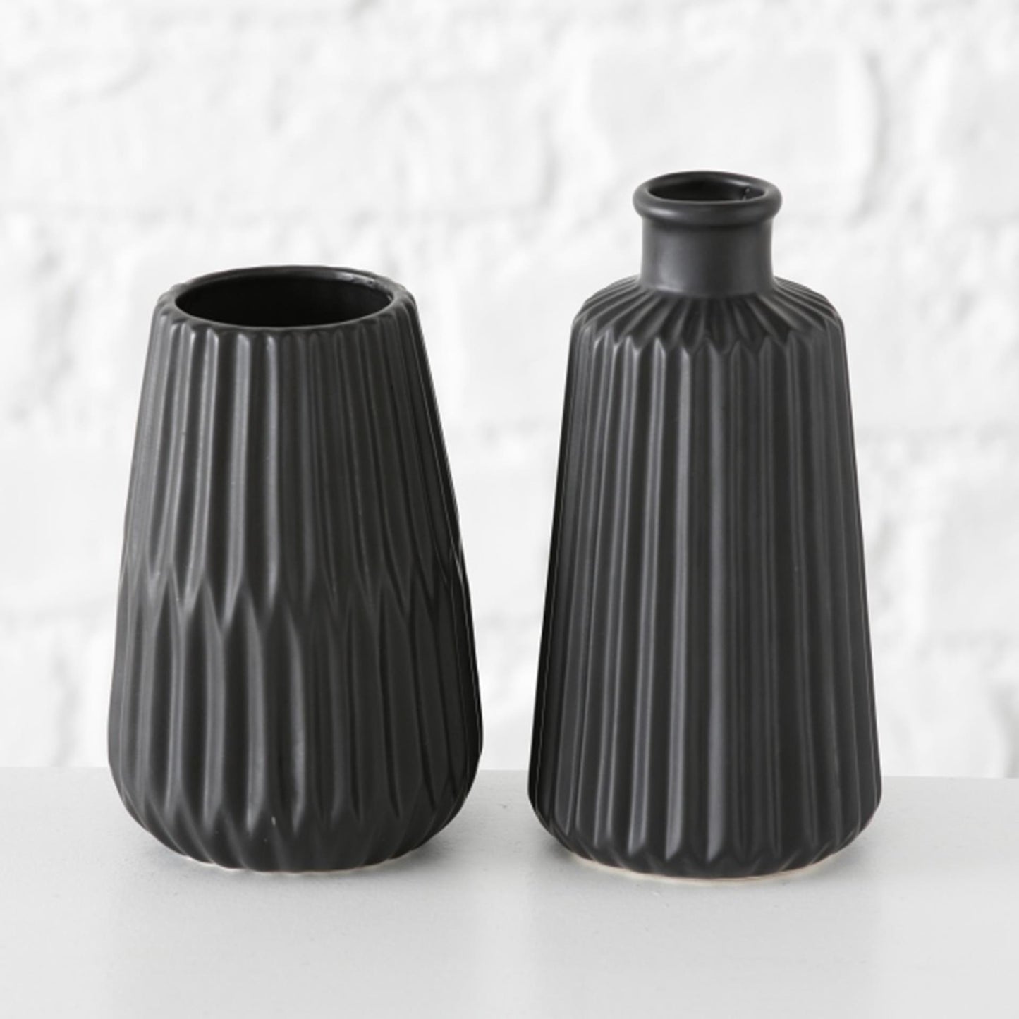 Boltze home vase esko h17cm noir