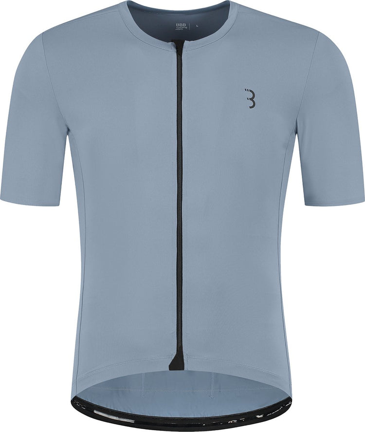 Bbb cycling essence chemise de cyclisme homme manches courtes - 15-25 °c - chemise de VTT et de cyclisme respirante avec 3 poches arrière - bleu glacier