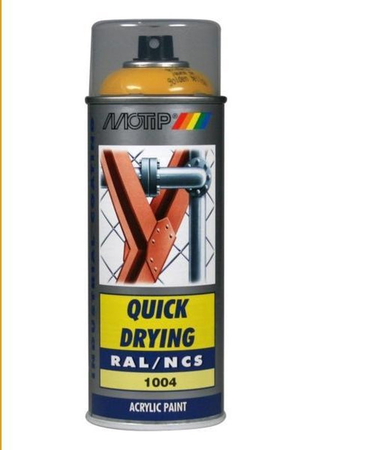 Motip 1051661 - ind. ral 1004 jaune doré bombe aérosol 400 ml | 1 pièce