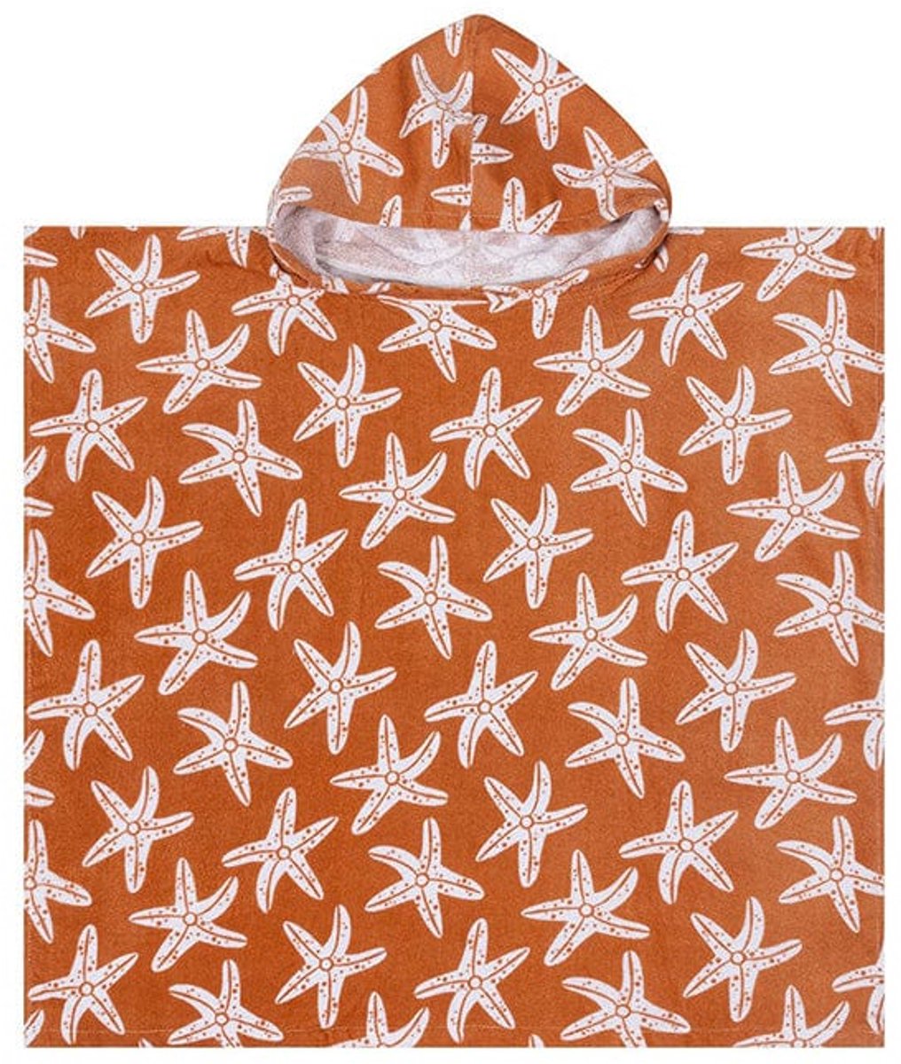 SEASTAR | Plage hydrophile orange poncho 50 x 50 cm