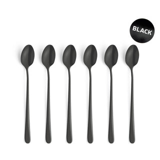 Cuillères amefa latte noires 6 pièces