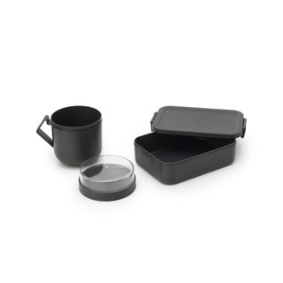 Brabantia Lunch Set Faire prendre 2 pièces gris foncé