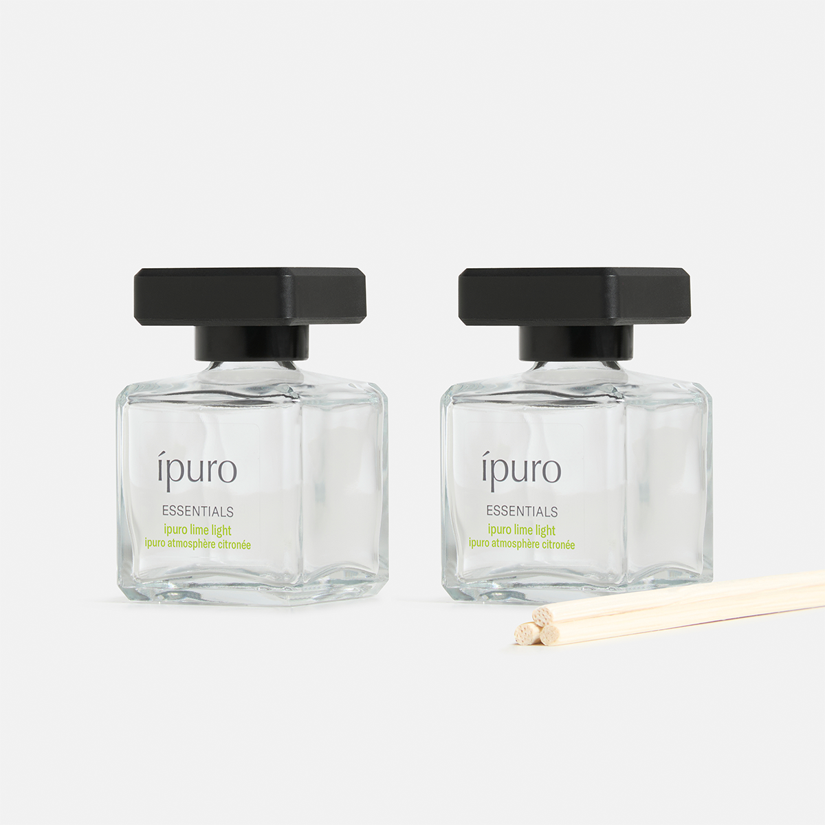 Ipuro diffuseur de parfum citron vert clair 2 x 50 ml