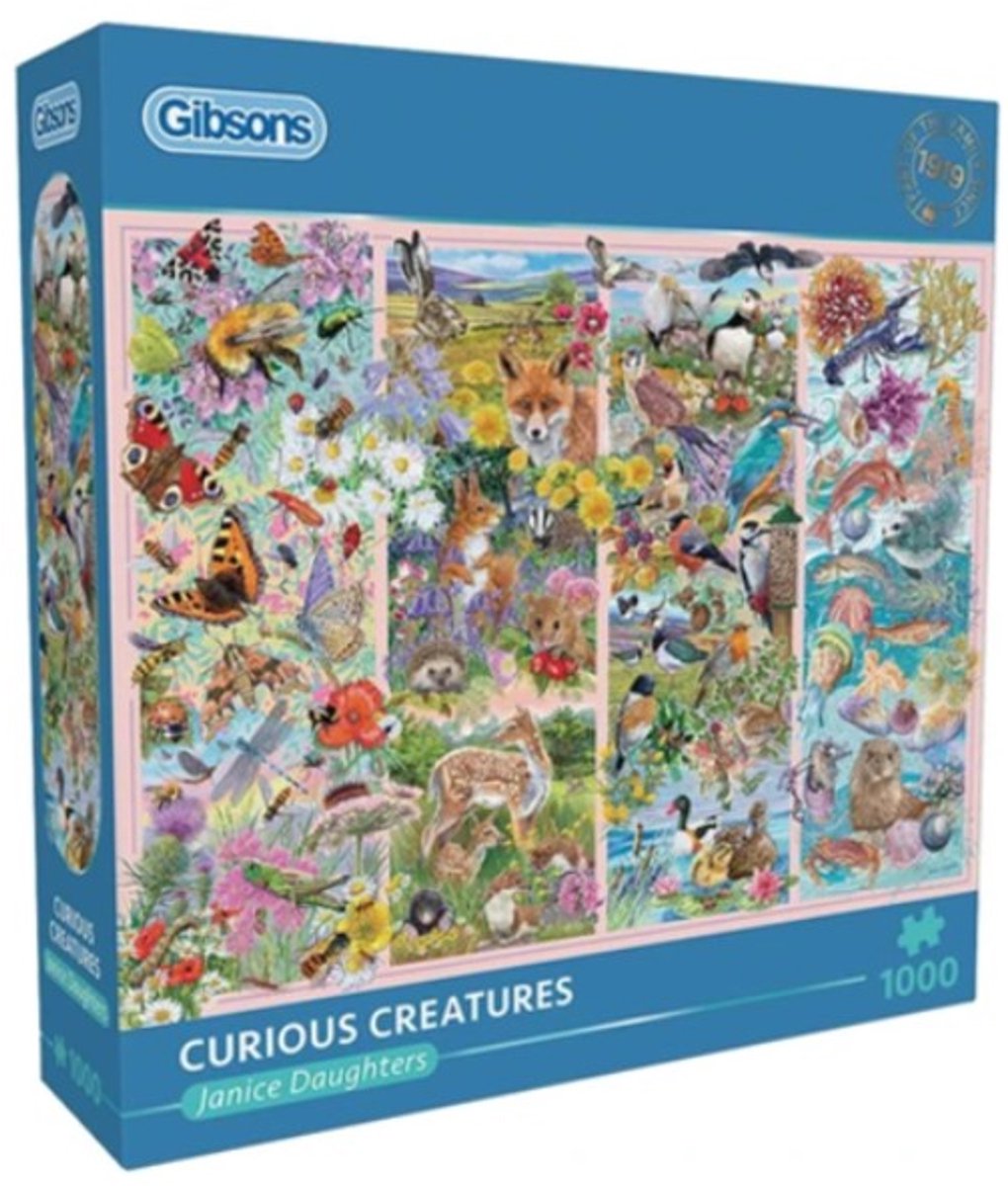 Gibsons - créatures curieuses (par Janice Daughters) - 1000 pièces 68×49cm (l×h) - puzzle pour adultes