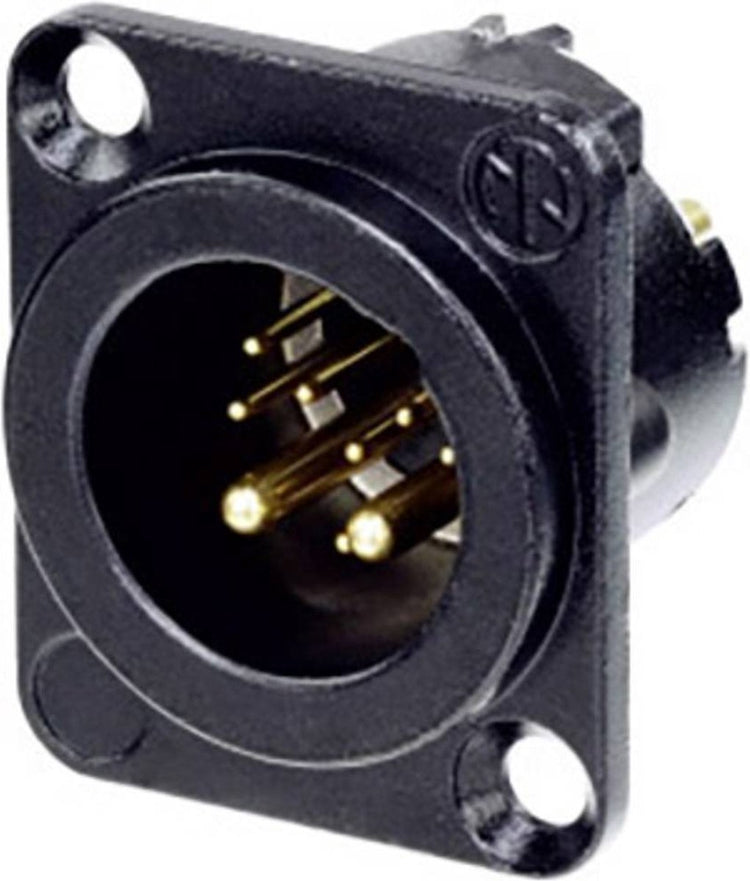Neutrik nc10md-lx-b-con connecteur xlr fiche à bride, contacts droits nombre de broches: 10 noir 1 pièce(s)