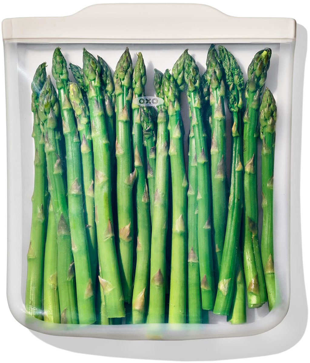 Sac alimentaire Oxo bonnes poignées 1,8 litre transparent
