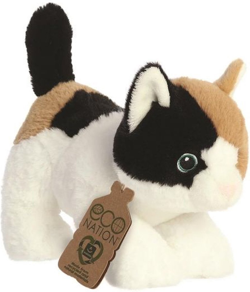 Eco Nation Pluchen Cuddle Lapjeskat 22 cm