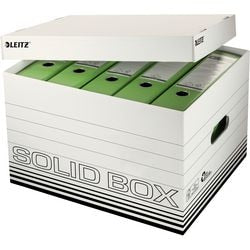 Boîtes d'archives avec couvercle à rabat leitz solid 20 kg blanc