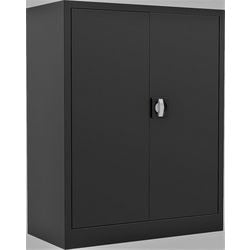 Armoire à portes battantes ch100 anthracite 80 x 38 x 100 cm