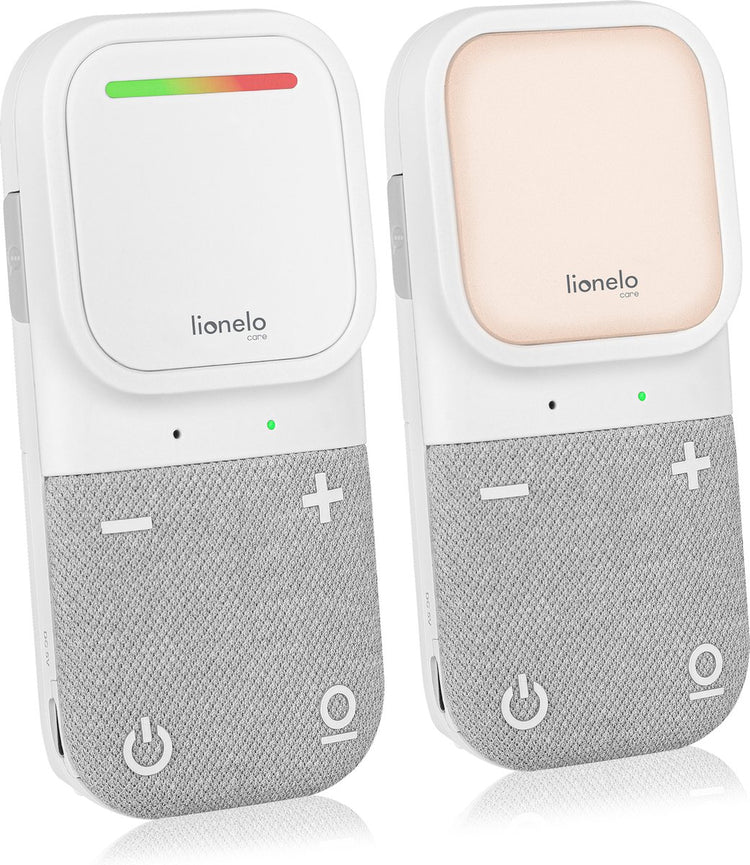 Babyphone numérique Lionelo Babyline 2.2 - communication bidirectionnelle - portée jusqu'à 400 m - signal sécurisé FHSS - veilleuse - indicateur sonore LED - récepteur portable avec clip - contrôle du volume - babyphone compact et fiable
