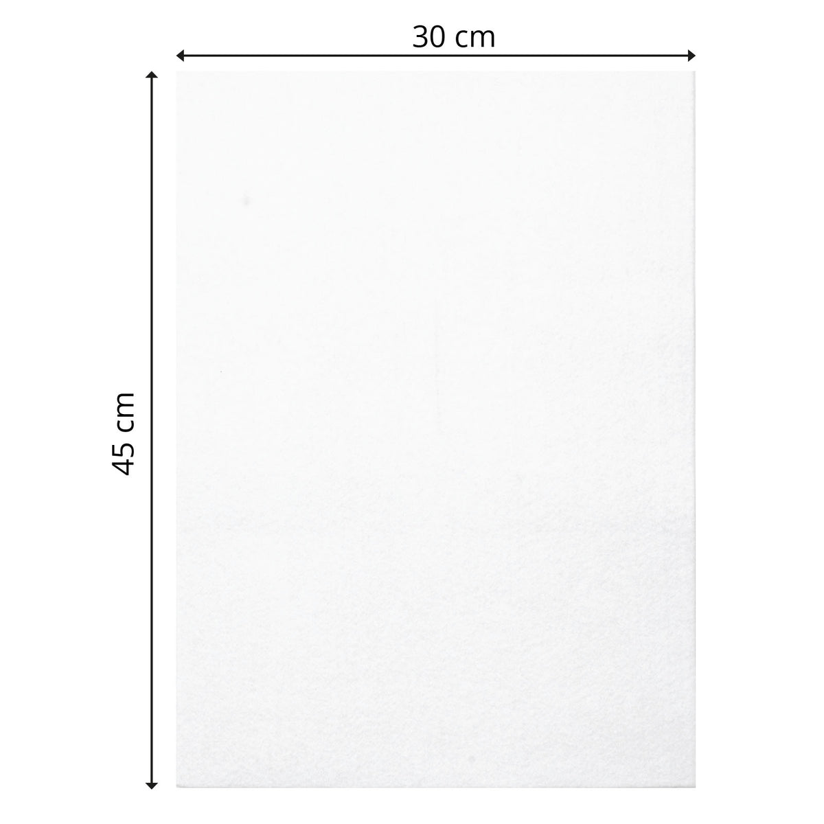 Vaessen creative • feutre 3,5mm 30x45cm blanc 1pc.