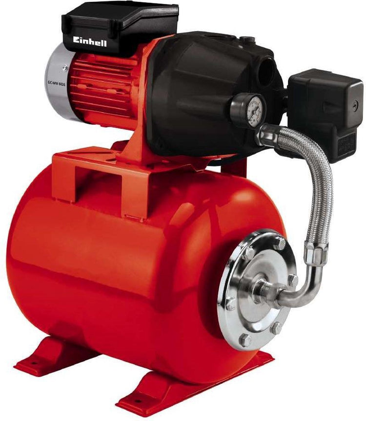 Pompe de surpression électrique Einhell GC-WW 6036 - 600 W - 3600 l h - 4 bar - capacité du réservoir sous pression : 20 l - max. hauteur de tête : 40 m