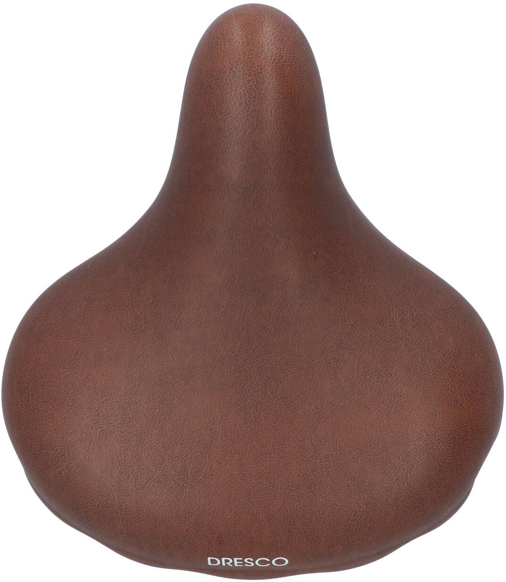 Dresco Urban XL Bicycle Saddle 90 ° coin salon marron