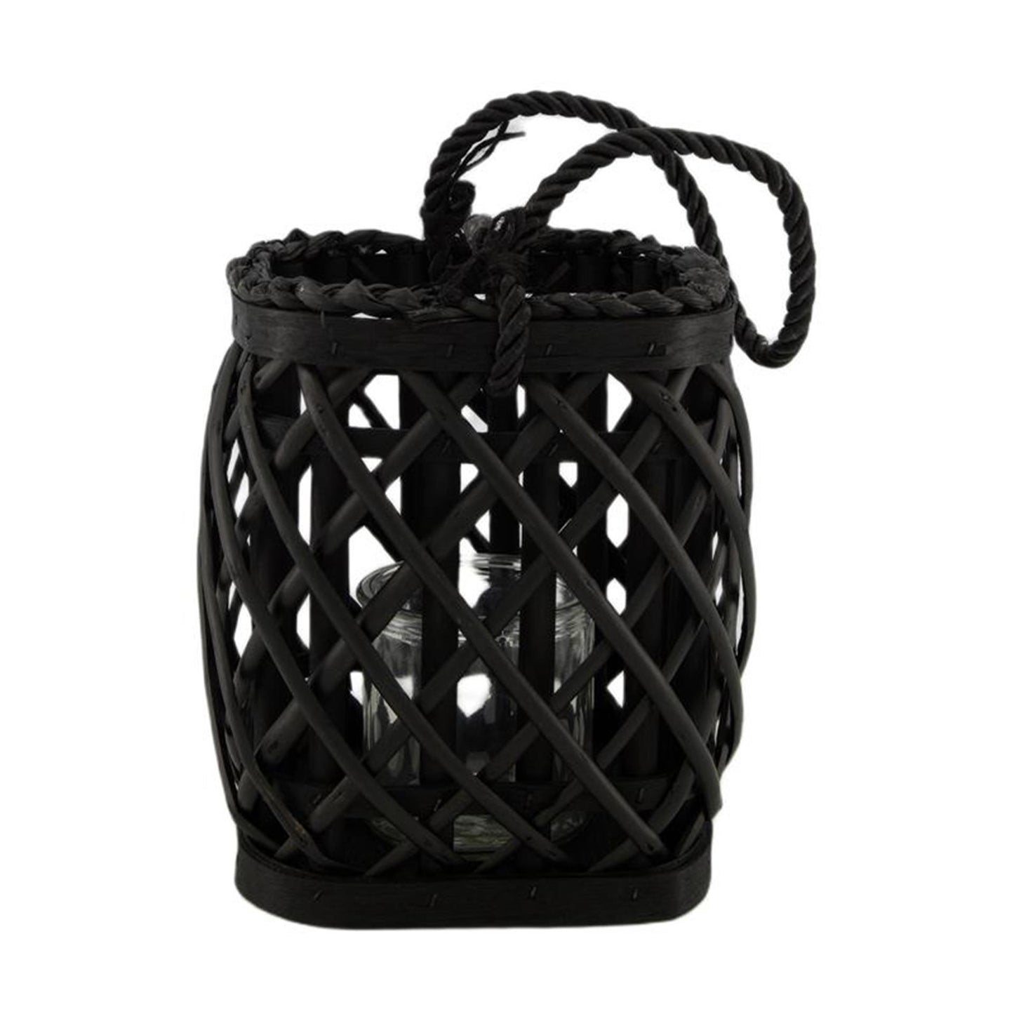Dijk natural collections lanterne saule 18x18x19,5cm noir