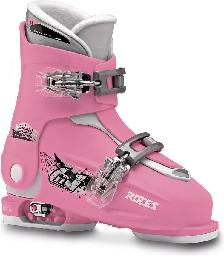 Roces - idea up - chaussures de ski - enfants - 19,0-22,0 (30-35) - rose - blanc