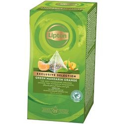 Thé vert lipton sélection exclusive mandarine 25 pièces