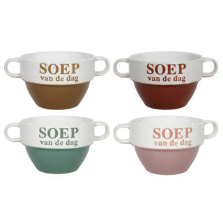 Bol de soupe 12,5 x 8,5 cm Soupe du jour 500 ml