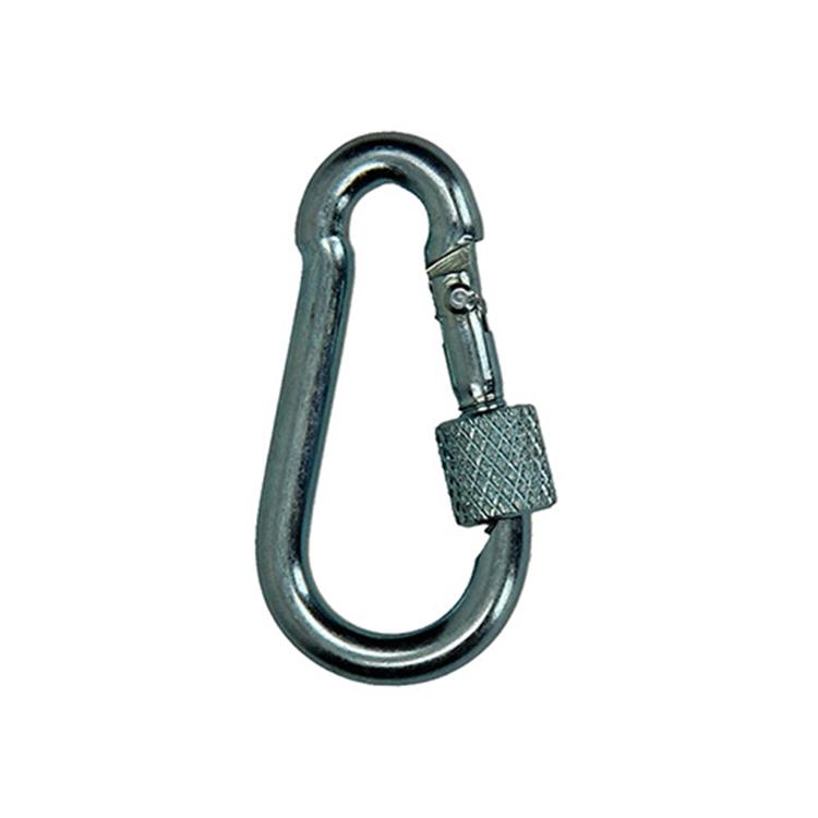 Mack 1008514 - 1 mousqueton + sangle de verrouillage. 4 x 40 mm galvanisé | 10 pièces