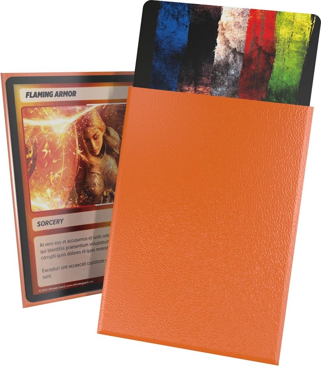 Manchons Cortex Ultimate Guard mats taille standard (100) - orange