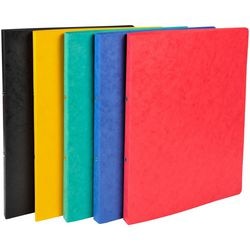 Exacompta Classeur 20x en carton brillant avec 2 anneaux de 15mm - a4 - assortis - 54250e