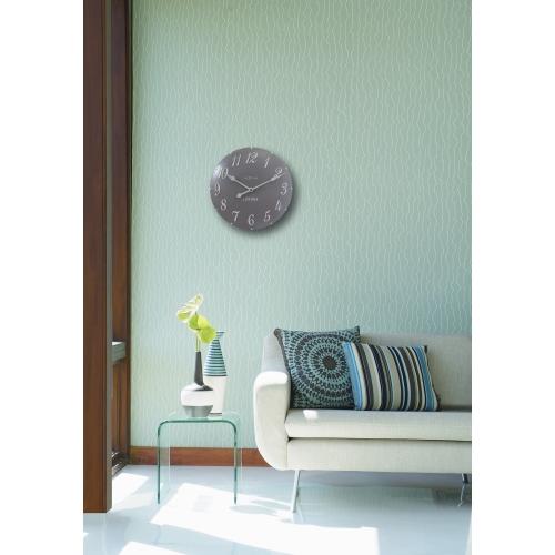 Nextime Nextime KLOK 3084GS LONDON Arabe, Ø34,5 cm, mur, blanc gris