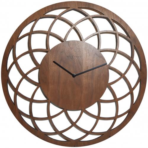 Nextime Nextime Klok 3115Br Dreamcatcher, Ø60 cm, mur, marron