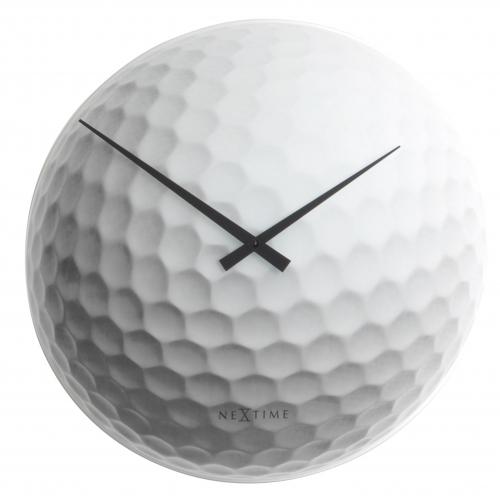 Nextime Nextime Klok 8806 Tiger, Ø30 cm, mur, blanc