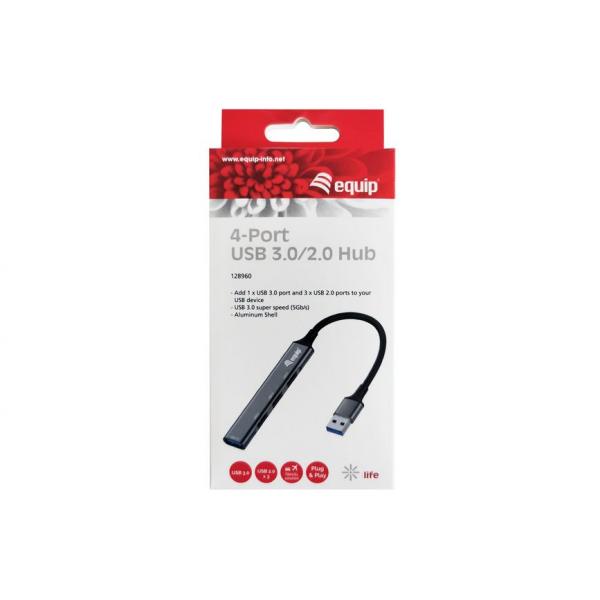 Équipement 128960 HUB USB 3.0 2.0 à 4 ports