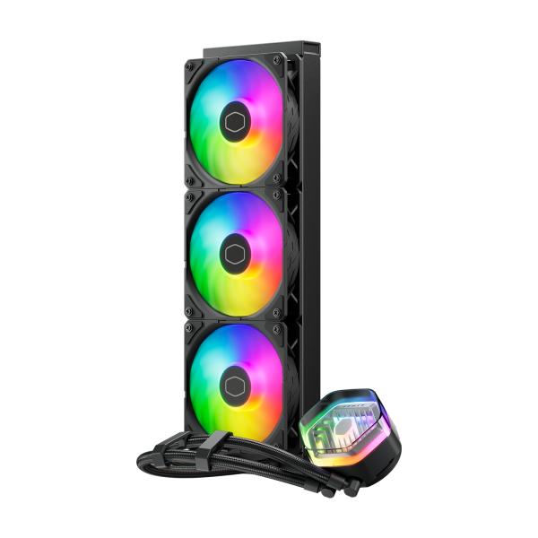 Refroidisseur maître refroidisseur mlx-d36m-a25pz-rw maître liquide 360 atmos, 3x 120 mm argb blanc, 690-2500 tr / min ± 10%