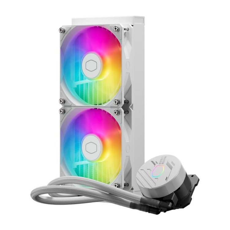 Cooler Master MLW-D24M-A18PA-RW Masterliquid 240 Core II Argb White, 2x 120mm Argb, 4 broches PWM