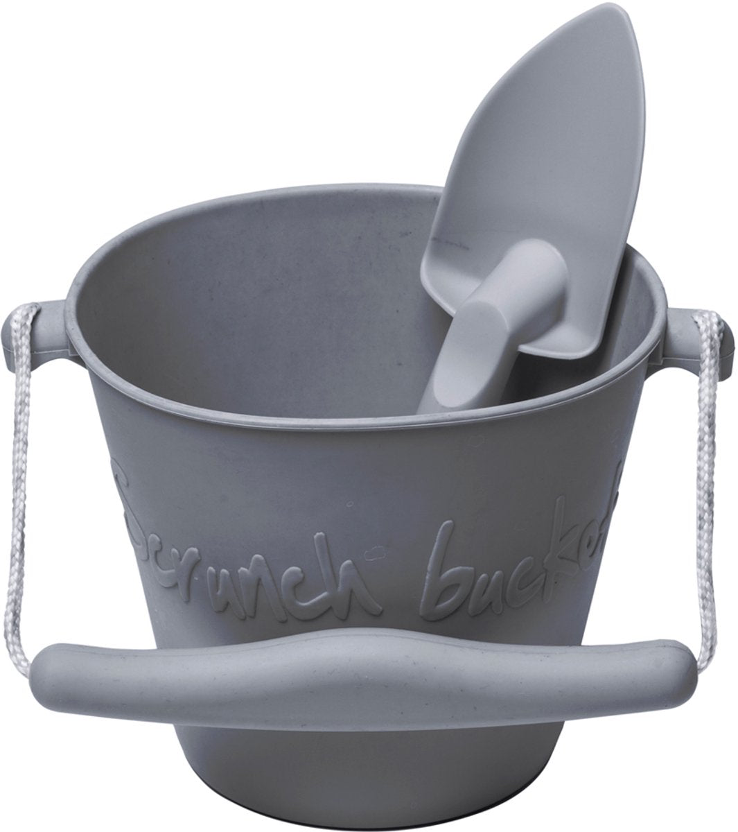 Seau et pelle Scrunch - gris - pliable - recyclable