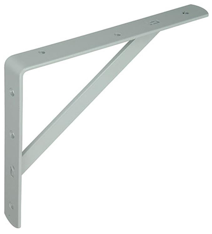 1015313 - support étagère renforcé blanc 200x250mm | 10 pièces