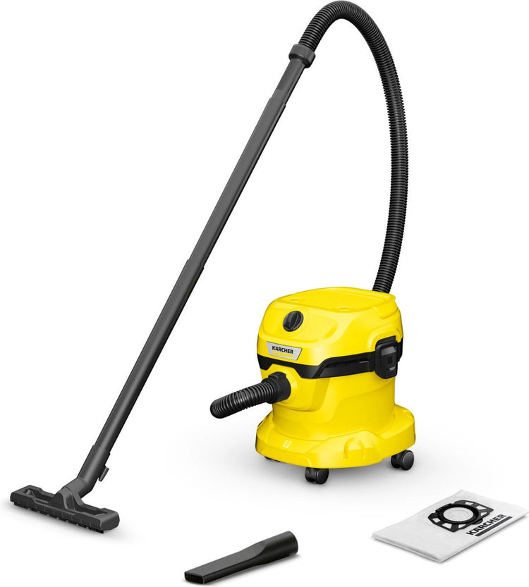 Kärcher wd 2 plus v-12 4 18 aspirateur eau et poussière - 1000 w - 12 litres - filtre en mousse - aspirateur adapté pour voiture - garage
