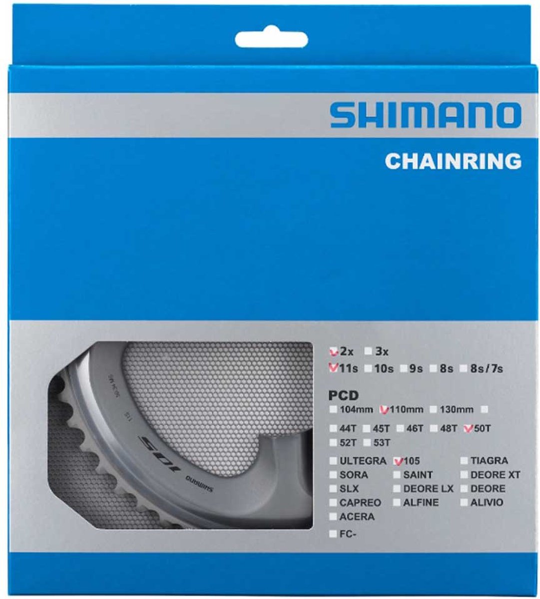 Shimano - Plateau 53T 105 FC-R7000 - argent