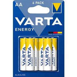 Piles énergie aa varta 6 pièces