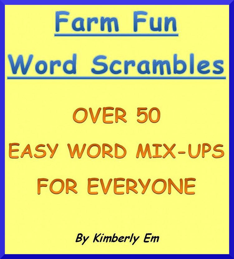 Brouillage de mots amusant à la ferme - plus de 50 puzzles de mots