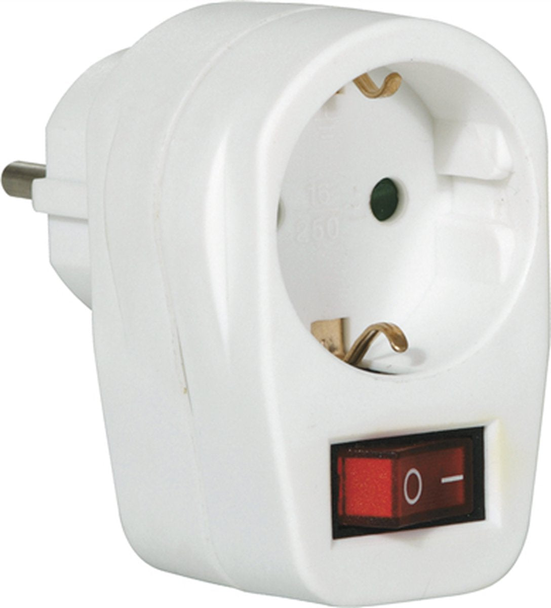 Fiche de passage Scanpart avec interrupteur - simple - avec terre de protection