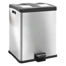 Eko Eko Pedal Bin Rejoice 2x30 L Matzilverkleg