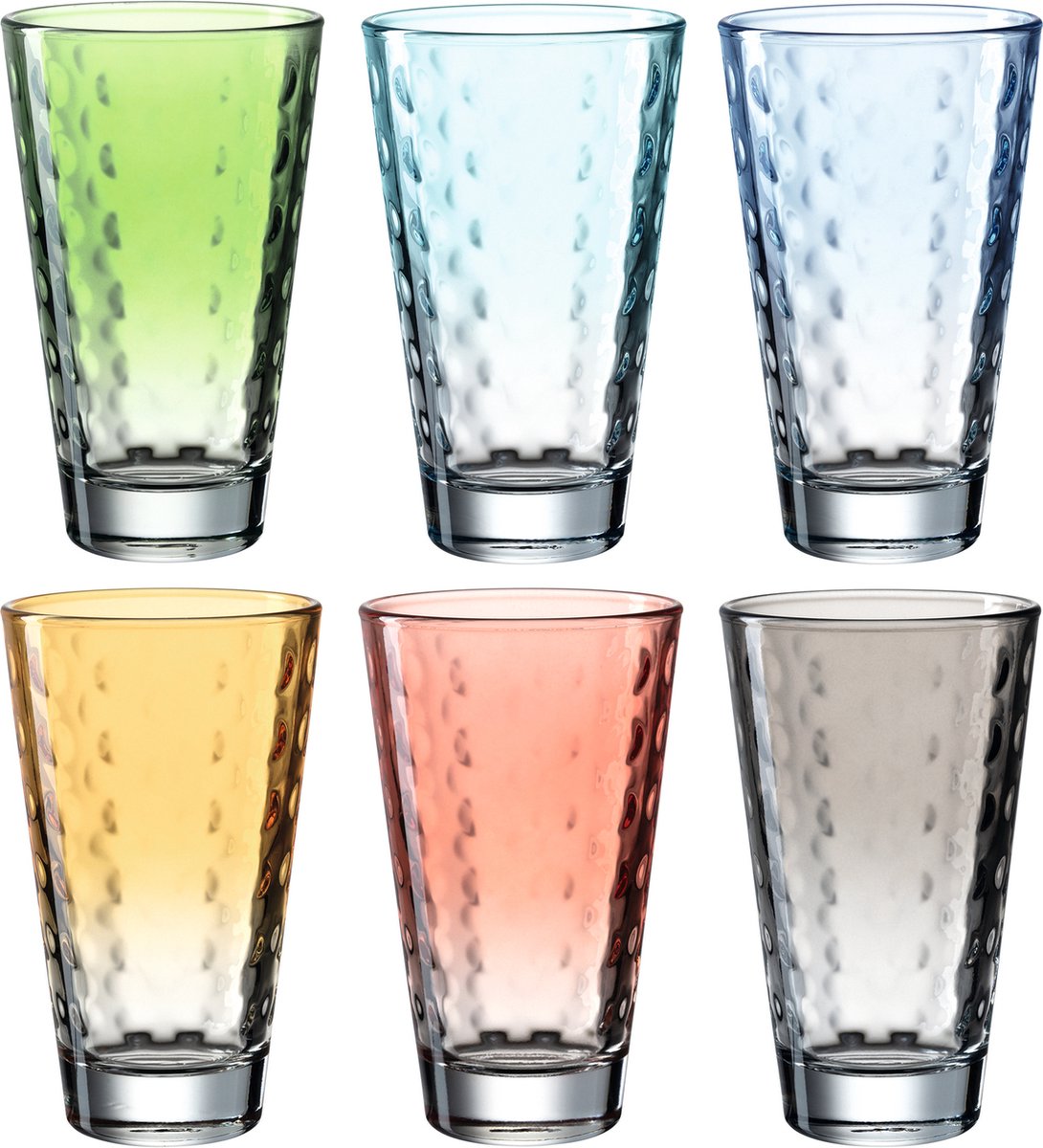 Leonardo optic ldglasses pastel assortis 300ml - set 6