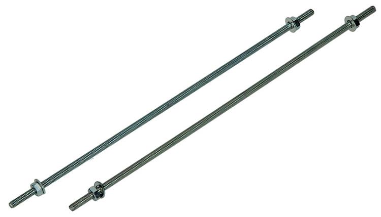 Mack 1017660 - embout fileté + rondelle + écrou plaqué. 2 pièces m4 x 200 mm | 10 pièces
