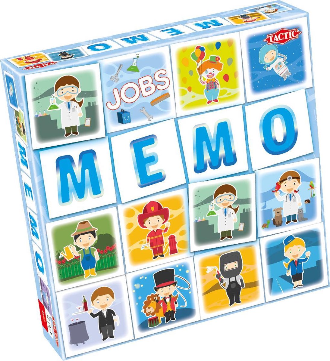 Mémoire tactique - jeu de cartes - mémo - métiers
