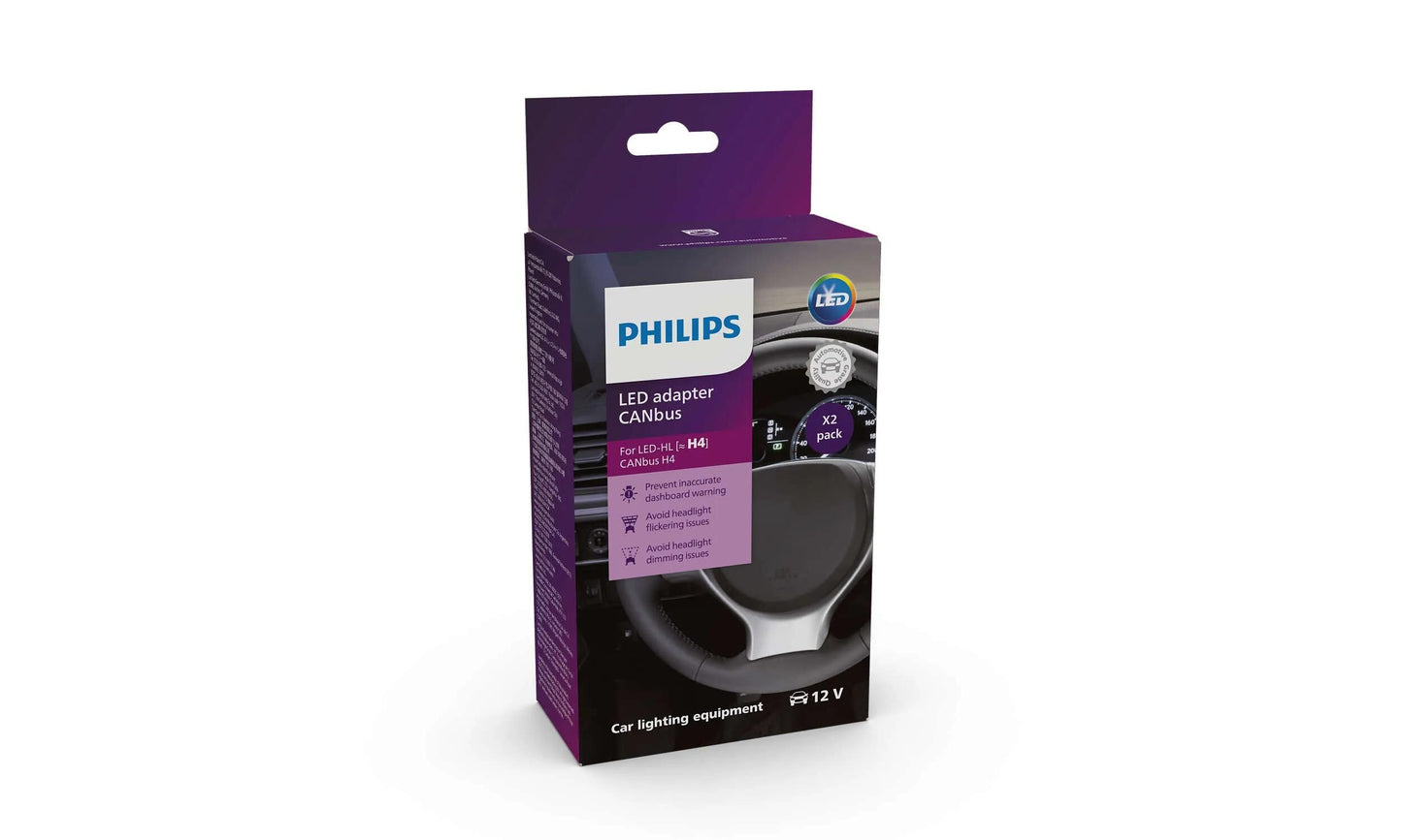 Adaptateur Philips ultinon pro6000 adaptateur canbus led h4 #18960x2