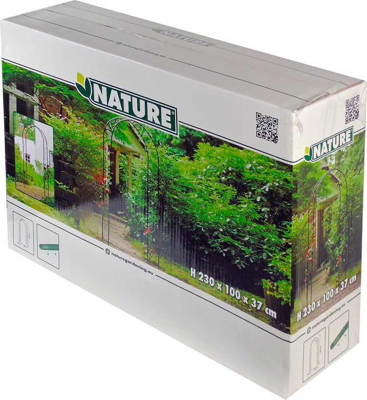 Nature Nature Gardenbog 100x37x230 cm Métal noir